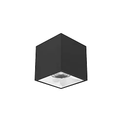 LED Aufbau-Downlight APOLLO MAXI, 20.8x20.8cm, Reflektor glatt, CRi >90, UGR <19, DALI, 20.5W 3500K 55°, schwarz