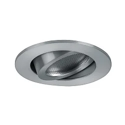 Recessed loudspeaker 3/4W, 20 Ohm, round, DA Ø 6.8cm, IP20, swivelling, matt alu