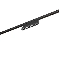 LED Schienen-Lichtbalken PEPA LINEAR TILT LENS, 48V DC, CRi >90, UGR <13, DALI-2 dimmbar, neigbar, 22.3cm, 9.5W 3000K 24°