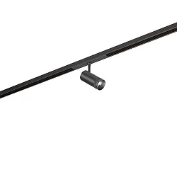 track spot PEPA RONDO 25°-55° / 8W cylindrical, DALI controllable, focusable IP20, black matt dimmable