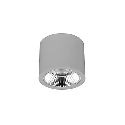downlight APOLLO MAXI round, DALI controllable, faceted IP20, powder coated, silver dimmable