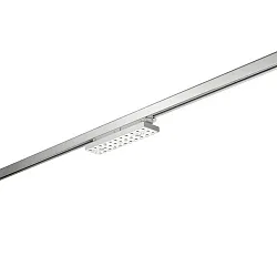 LED 3-Phasen Schienenstrahler BALI MINI S 76°/53°, 29.4cm, drehbar, DALI-2 dimmbar, 20W 4000K, silber