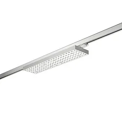 LED 3-Phasen Schienenstrahler BALI MEGA DA 25°/25°, 58.7cm, drehbar, DALI-2 dimmbar, 63W 4000K, silber
