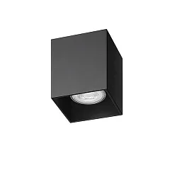Aufbau-Downlight TURN-S, IP20, quadratisch, GU10 (exkl.),Aluminium, strukturschwarz