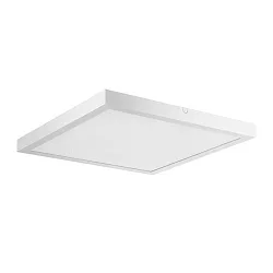 LED-Aufbau-Panel REFIDO, IP20 IK03, 62.5 x 62.5cm, UGR<19, weiß, 31W 3000/4000K (2CCT) 4450lm 85°, DALI-2 dimmbar