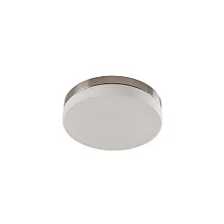 Wand- und Deckenleuchte IDA, IP44, Ø 30cm, 3x E27, Nickel matt / Opalglas