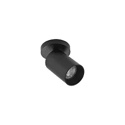 ceiling luminaire TAGES Ø 8CM 1 flame, large, round GU10 IP20, black matt dimmable
