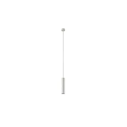 Pendelleuchte TOMEK, zylindrisch, Spot-Rohr 27cm, GU10, Aluminium, strukturweiß
