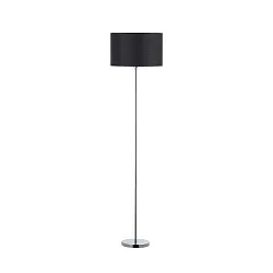 floor lamp with shade E27, brown, white dimmable