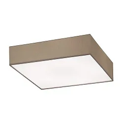 Deckenleuchte SOFT CUBE 78 x 78cm, 5 x E27 max. 60W, Schirm Chintz hellbraun / Diffusor PC