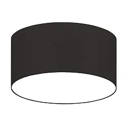 Deckenleuchte SOFT TUBE 380, Ø 38cm, 3 x E27 max. 60W, Schirm Chintz schwarz / Diffusor PC