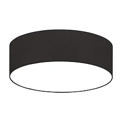 Deckenleuchte SOFT TUBE 580, Ø 58cm, 5 x E27 max. 60W, Schirm Chintz schwarz / Diffusor PC