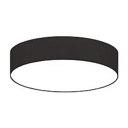 Deckenleuchte SOFT TUBE 780, Ø 78cm, 5 x E27 max. 60W, Schirm Chintz schwarz / Diffusor PC