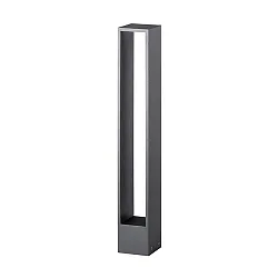 Outdoor LED Pollerleuchte, IP54, 230V AC, 60cm, 9W 3000K 310lm, inkl. 50cm Anschlussleitung, Strukturgraphit