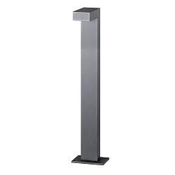 LED-Pollerleuchte LANTERN, IP65, Down, schaltbar, inkl. 50cm Anschlussleitung, strukturgraphit, 80cm, 9W 3000K 520lm 71°
