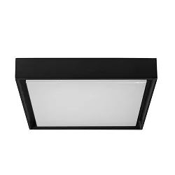 Outdoor LED Wand-/ Deckenleuchte BARTIE, 23,5 x 23,5cm, 110°, 14W, 3000K, 1230lm, IP54, eckig, strukturschwarz