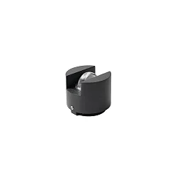LED Boden-Aufbauleuchte NIAS, IP66 IK07, 230V AC, 3W 3000K 288lm Beam 3° + Flood 165°,  schaltbar, graphitgrau