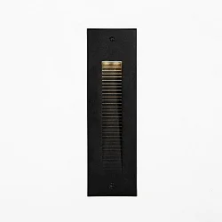 Outdoor LED Wand-Einbauleuchte CASANDRA, IP65, 25.5 x 7.6cm, 230V AC, 4W 3000K 180lm, schaltbar, strukturschwarz
