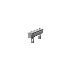 LED Wallwasher, 33cm, 11W, IK08, CRI >80, IP66, titan / Glas transparent, 10|40°, RGBW
