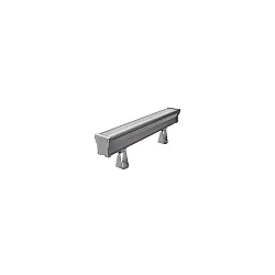 LED Wallwasher, 60,4cm, 22W, IK08, CRI >80, IP66, titan / Glas transparent, 10|40°, RGBW