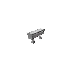 LED Wallwasher, 39cm, 21W, IK08, CRI >80, IP66, titan / Glas transparent, 10|40°, RGBW