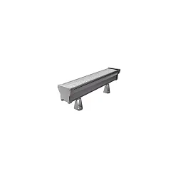 LED Wallwasher, 63,5cm, 42W, IK08, CRI >80, IP66, titan / Glas transparent, 50°, 6000K