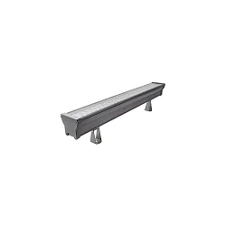 LED Wallwasher, 63,5cm, 63W, IK08, CRI >80, IP66, titan / Glas transparent, 10|40°, RGBW