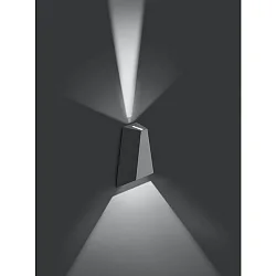 Outdoor LED Wandanbauleuchte EREBIA, 2x3W, 3000K, 90lm, IP54, 230V AC, 50 Hz, graphit, schaltbar