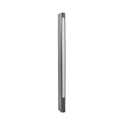 LED-Pollerleuchte WOKAM, IP65 IK04, 80cm, 18W 3000K 790lm 120°, schaltbar, dunkelgrau / opal