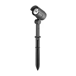 LED Erdspießstrahler LEGRA, 15W, 3000K, 830lm, IP65, 230V AC, graphit, schaltbar