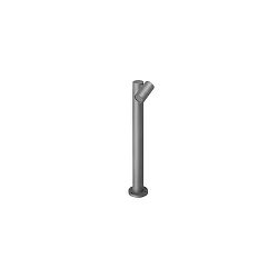 Pollerleuchte LUZON, IP65, 230V AC, GU10, strukturgraphit, 60cm, 1-flammig
