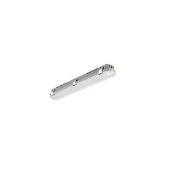 LED Feuchtraum-Wannenleuchte HUMID ONE, IP65 IK08, Multipower, schaltbar, PC /  ABS, grau, 58cm, 10-18W 4000K 2300lm 117°