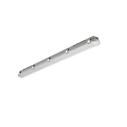 LED Feuchtraum-Wannenleuchte HUMID ONE, IP65 IK08, Multipower, schaltbar, PC /  ABS, grau, 119cm, 21-35W 4000K 4500lkm 117°
