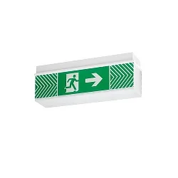 Rettungszeichenleuchte EKW 18 m, ein-/ zweiseitig, weiß