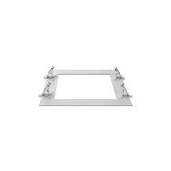 Reduzierring zu Einbaudownlight APOLLO MAXI, 27x27 cm, Stärke 0,15 cm, mit 3 Befestigungsfedern, silber