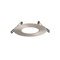 Zubehör für Decken-Einbauleuchten - Reduzierring, Ø 13cm / innen Ø 6.8cm, DA Ring Ø 11cm, Stahl, nickel matt