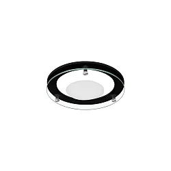 Zubehör für LED Einbau-Downlight MUNA MAXI - Vorsatz-Element mit abgehängtem Floatglas (teilmattiert), rund, weiß matt