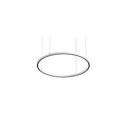 LED Pendelleuchte DEVON, Ringform, Ø 120cm, CRi >90, UGR <19, Casambi dimmbar, 54W 4000K, strukturweiß