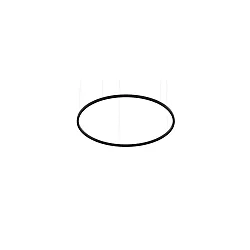 LED Pendelleuchte DEVON, Ringform, Ø 180cm, CRi >90, UGR <19, DALI-2 dimmbar, 81W 4000K, strukturschwarz
