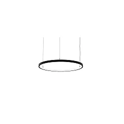 LED Pendelleuchte ANDROS IN, Ringform, Ø 80cm, CRi >90, UGR <22, Casambi dimmbar, 60W 4000K, strukturschwarz