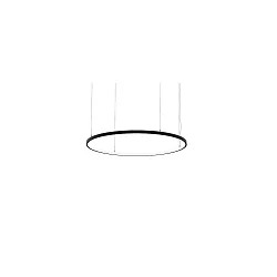 LED Pendelleuchte ANDROS IN, Ringform, Ø 120cm, CRi >90, UGR <22, Casambi dimmbar, 90W 4000K, strukturschwarz
