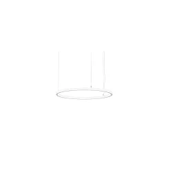 LED Pendelleuchte ANDROS IN/OUT, Ringform, Ø 80cm, CRi >90, UGR <22, Matter dimmbar, 60W 4000K, strukturschwarz