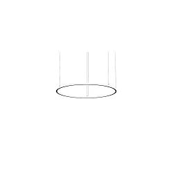 LED Pendelleuchte ANDROS IN/OUT, Ringform, Ø 120cm, CRi >90, UGR <22, Casambi dimmbar, 90W 4000K, strukturschwarz