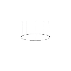 LED Pendelleuchte ANDROS IN/OUT, Ringform, Ø 180cm, CRi >90, UGR <22, DALI-2 dimmbar, 130W 4000K, strukturschwarz