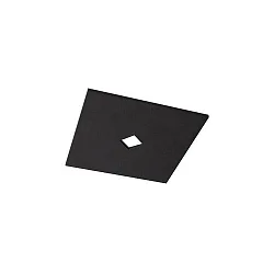 acoustical element SILENTIUM (SMOOTH) 89.5CM square, symmetrical, black