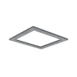 Akustik-Element SLENTIUM, quadratisch, 79.5 x 79.5cm / innen 60.2 x 60.2cm für LED Panel, inkl. Abhängung, grey