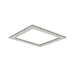Akustik-Element SLENTIUM, quadratisch, 79.5 x 79.5cm / innen 60.2 x 60.2cm für LED Panel, inkl. Abhängung, mushroom