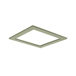 Akustik-Element SLENTIUM, quadratisch, 79.5 x 79.5cm / innen 60.2 x 60.2cm für LED Panel, inkl. Abhängung, sage