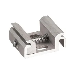 Deckenbefestigung für 1-Phasen- / 3-Phasen-Stromschienen, Roh-Aluminium, Alu matt