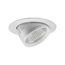 recessed luminaire ARTEMIS MAXI round, rotatable, switchable LED IP20, silver  42W 5354lm 3500K CRI 90-100